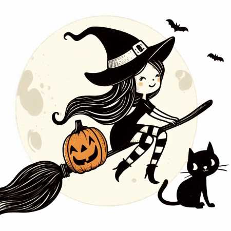 Bruxa Halloween Desenho