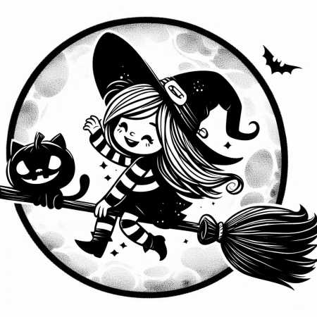 Bruxa Halloween Desenho